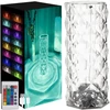 Kép 1/18 - Rózsa hatású RGB LED-es lámpa - akkumulátoros - akril - USB