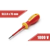 Kép 1/3 - Csavarhúzó - 0,5 x 3.0 x 75 mm - 1000V-ig szigetelt