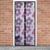 Kép 1/4 - Szúnyogháló függöny ajtóra - mágneses - 100 x 210 cm - színes virágos