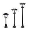 Kép 4/5 - LED-es szolár lámpa - kandeláber - 120 cm - 10 LED - fekete - melegfehér