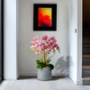 Kép 1/2 - Műnövény dekoráció - orchidea - lila - 83 cm