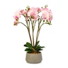 Kép 2/2 - Műnövény dekoráció - orchidea - rózsaszín - 58 cm