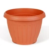 Kép 2/3 - Műanyag virágcserép - terrakotta - 25 cm