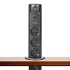 Kép 1/4 - Motoros rejtett elosztó - "Touchcontrol" - 3-as + USB + Type-C - fekete