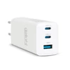 Kép 1/4 - Hálózati Adapter - USB-A 20W + Type-C PD45W gyorstöltéssel - fehér