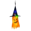 Kép 2/3 - Halloween-i LED dekor - szellem - sárga - 10 színes LED - akasztható - 2 x 2032 - 75 x 35 cm