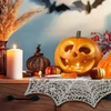 Kép 1/3 - Halloween-i dekoráció - pókháló alátét - ezüst - Ø37 cm - műanyag