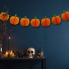 Kép 1/2 - Halloween-i dekoráció - tök lampion girland - papír - 2 m