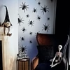 Kép 1/2 - Halloween-i dekoráció - pók szett - öntapadós - fekete - 30 db / csomag
