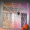 Kép 1/3 - Pókháló és pók - fehér - halloween-i - 130 x 130 cm