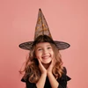 Kép 1/6 - Halloween-i boszorkány kalap - 4 szín, poliészter - 38 x 34 cm