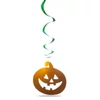 Kép 2/5 - Halloween-i dekoráció szett - 12 db tök, szellem - csillogó spirál akasztó