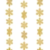 Kép 3/4 - Karácsonyi girland - hópehely - 2,7 m - arany