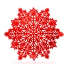 Kép 2/3 - Szilikon edényalátét - jégkristály - piros - 38 cm