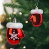 Kép 1/4 - Karácsonyi dekoráció - téli kesztyű - 7,2 x 5 cm - 2 db / csomag
