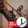 Kép 1/4 - Fényfüzér - 20 m - színes - 400 LED - 220-240V - 6W - zöld kábel