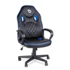 Kép 1/5 - Gamer szék karfával - fekete / kék - 71 x 53 cm / 53 x 47 cm