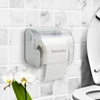 Kép 1/4 - WC-papír tartó - fehér - 145 x 130 x 123 mm - fehér