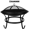 Kép 1/6 - Kerti grill fedővel - 56 cm - fekete