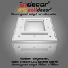 Kép 2/3 - N-120-LP    120cm négyzet süllyesztett álmennyezet sziget test, LED panel világításhoz