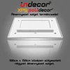 Kép 3/5 - T-150x100   Világítástechnika nélkül csak téglalap XPS álmennyezet sziget test 150x100cm