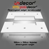 Kép 4/5 - T-150x100   Világítástechnika nélkül csak téglalap XPS álmennyezet sziget test 150x100cm