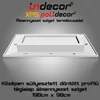 Kép 3/3 - T-200x100-D Téglalap döntött frontú álmennyezet sziget test 196cm x 98cm