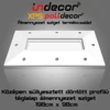 Kép 1/3 - T-200x100-D Téglalap döntött frontú álmennyezet sziget test 196cm x 98cm