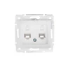 Kép 1/2 - Dupla, független számítógép-csatlakozó (2x RJ45Cat 6 Jack) DOMO