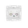 Kép 1/2 - Számítógép és telefoncsatlakozó aljzat (RJ45 Cat 5e+RJ11) DOMO