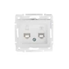 Kép 1/2 - Számítógép és telefoncsatlakozó aljzat (RJ45 Cat 6+RJ11) DOMO