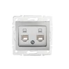 Kép 1/2 - Dupla, független számítógép-csatlakozó (2x RJ45Cat 5e Jack) DOMO
