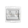 Kép 1/2 - Dupla, független számítógép-csatlakozó (2x RJ45Cat 6 Jack) LOGI