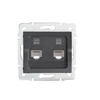 Kép 1/2 - Dupla, független számítógép-csatlakozó (2x RJ45Cat 6 Jack) LOGI