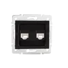 Kép 1/2 - Dupla, független számítógép-csatlakozó (2x RJ45Cat 5e Jack) LOGI