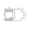 Kép 2/2 - Kontaktor modul, 230V AC vezérlés KMC