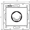 Kép 2/2 - Forgatható dimmer, 500W, szűrővel DOMO