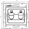 Kép 2/2 - RJ45 csatlakozó adapter LOGI