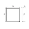 Kép 4/4 - Süllyesztett LED panel BRAVO PU P