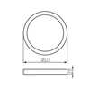 Kép 4/4 - Süllyesztett lámpatest tartozék SP FRAME N