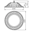Kép 3/4 - Csarnokvilágító LED lámpatest HIBO LED N