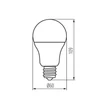 Kép 2/4 - LED fényforrás A60 LED