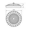 Kép 7/8 - Csarnokvilágító LED lámpatest HB UFO LED