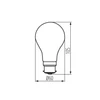 Kép 3/4 - LED fényforrás XLED A60 B22 M