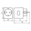 Kép 3/3 - Socket adaptor KANLUX SMART