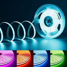 COB LED szalag 756LED/m 12V 14W 10mm IP20 RGB