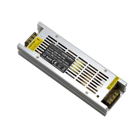 250W SLIM Egyenfeszültségű stabilizált fémházas beltéri tápegység, ventillátor nélkül!