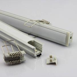 2m Deep süllyeszthető mély alumínium profil, alusín Max.12 mm széles Ledszalaghoz