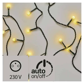KARÁCSONYI FÉNYF CHERRY 8M 80LED IP44 IDŐZÍTŐ MELEG FEHÉR