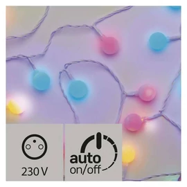 HOME DECO FÉNYF BIG CHERRY 4M 40LED IP44 IDŐZÍTŐ SZÍNES